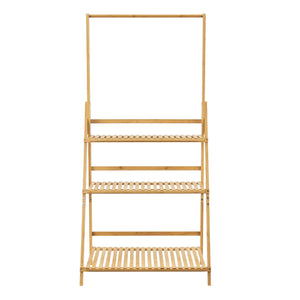 [en.casa] Bloempot trap ladder Brändö 144x70x39,5 cm bamboe