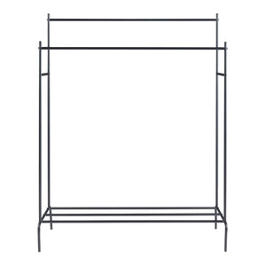 [en.casa] Kledingrek Bramming 147x116x54cm zwart