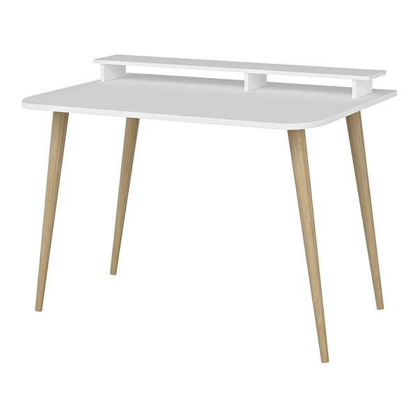 [en.casa] Bureau Östhammar met monitorverhoger wit