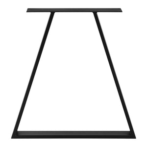 [en.casa] Stalen onderstel Lyngby set van 2 tafelpoot 72x55x6 cm zwart mat