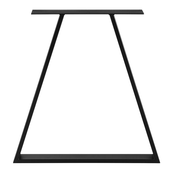 [en.casa] Stalen onderstel Lyngby set van 2 tafelpoot 72x55x6 cm zwart mat