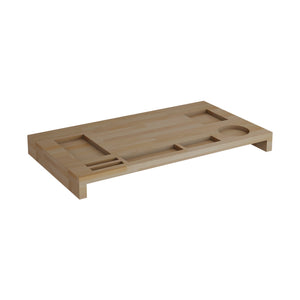 [en.casa] Monitorstandaard Ringsted verhoger 5x54x30 cm houtkleurig