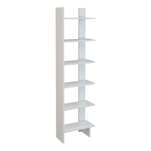 [en.casa] Boekenkast Midtdjurs schap 170x47x21 cm wit