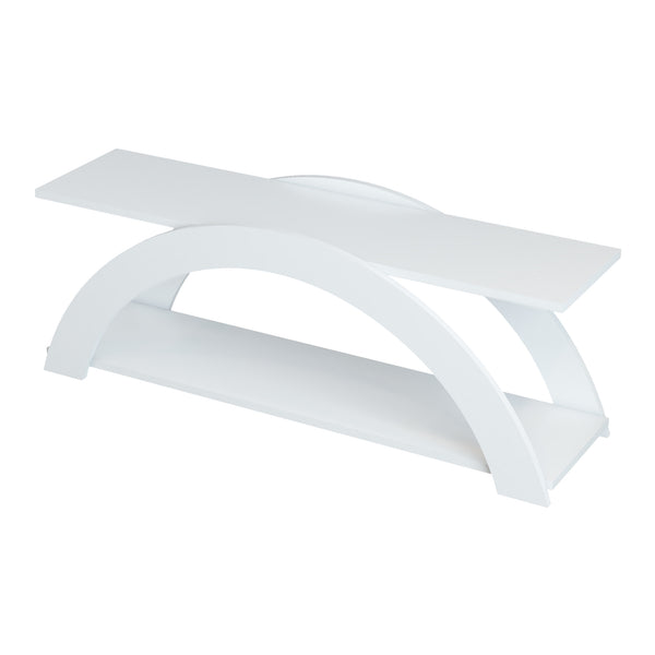 [en.casa] TV meubel Langebæk met plank 45x120x33 cm wit