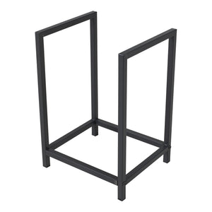 [en.casa] Brandhout rek houtopslag Torsås 40x30x50 cm zwart
