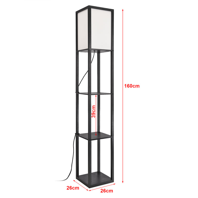 Maatschets [lux.pro] Staande lamp Stapleford vloerlamp E27 zwart en wit