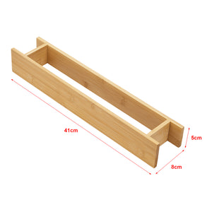 [en.casa] Handdoekrek voor wandmontage 41x8x5 cm bamboe