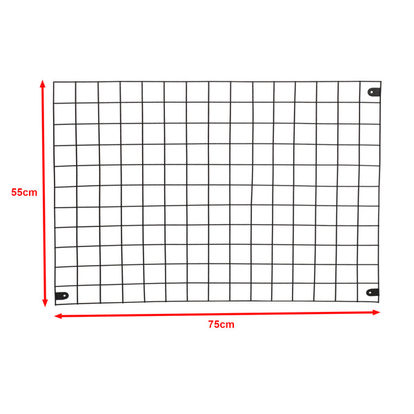 [en.casa] Wandrek Sæby industrieel metaal 75x55 cm zwart