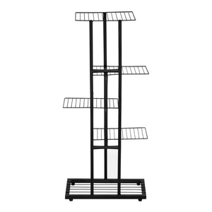 [en.casa] Plantenstandaard Beek metaal 97,5x43,5x22 cm zwart
