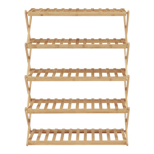 [en.casa] Schoenenrek Fitzbek 89x67x26 cm bamboe