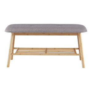 [en.casa] Schoenenrek 45x90x30 cm bamboe grijs