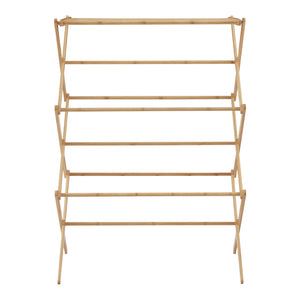 [en.casa] Droogrek Grinau inklapbaar 128x72x44 cm bamboe