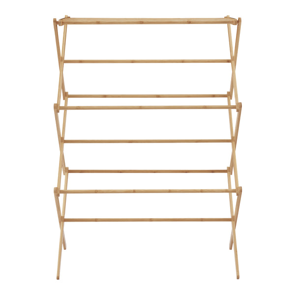 [en.casa] Droogrek Grinau inklapbaar 128x72x44 cm bamboe