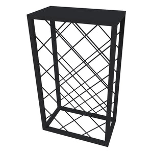 [en.casa] Wijnrek Amasia 68x40x22 cm zwart