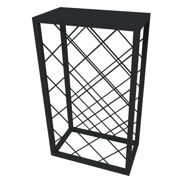[en.casa] Wijnrek Amasia 68x40x22 cm zwart