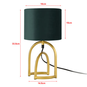 lux.pro Tafellamp Smethwick bureaulamp E14 goudkleurig en donkergroen