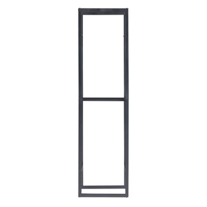 [en.casa] Brandhout rek Ulvila houtopslag 170x45x30 cm zwart