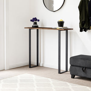 [en.casa] Stalen onderstel Kauniainen set van 2 tafelpoot 87x27x4 cm zwart