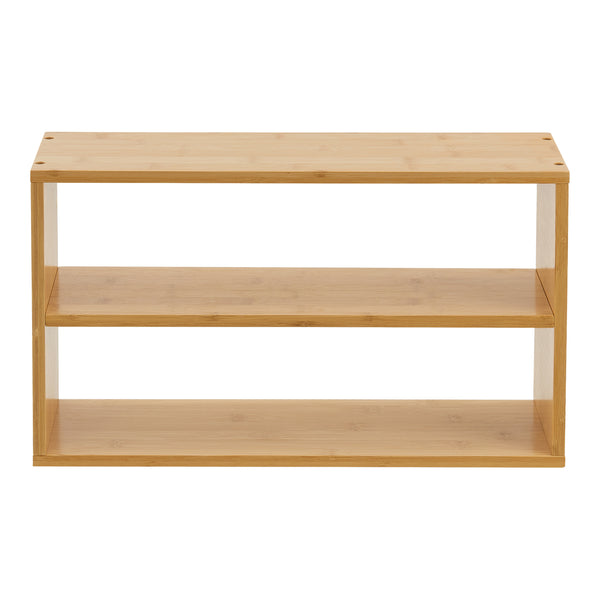 [en.casa] Wandrek keukenrek Gol 50x15x30 cm bamboe