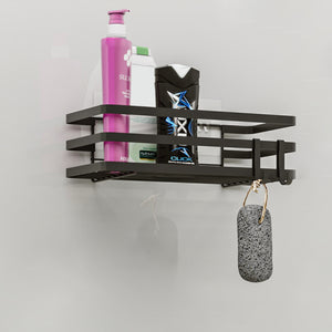 [en.casa] Doucherek Pertunmaa 2-delig 25x12x7,5 cm zwart