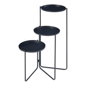 [en.casa] Plantenstandaard Ostre metaal zwart