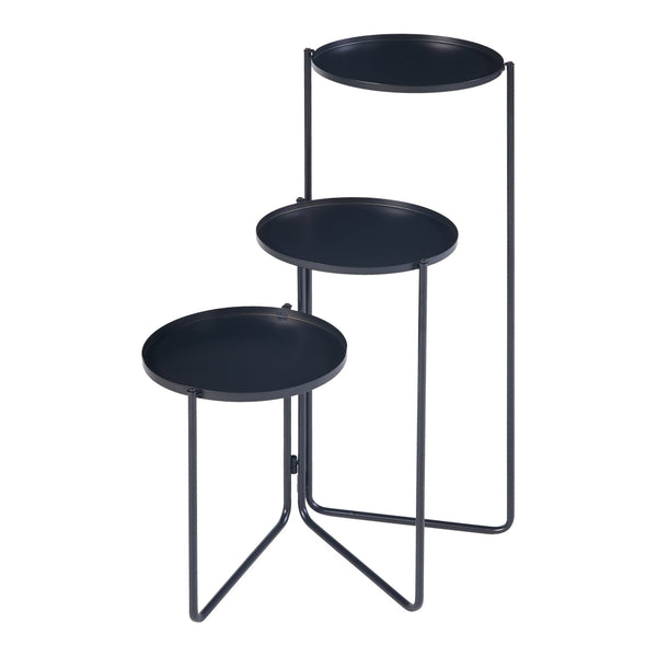 [en.casa] Plantenstandaard Ostre metaal zwart