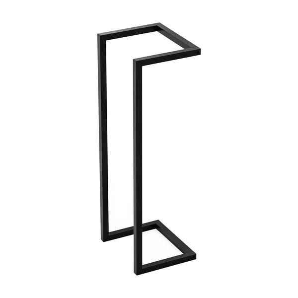 [en.casa] Handdoekrek Loppa voor wandmontage 70x25x20 cm zwart