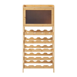 [en.casa] Wijnrek Gjerstad bamboe voor 20 flessen 100x47x28 cm