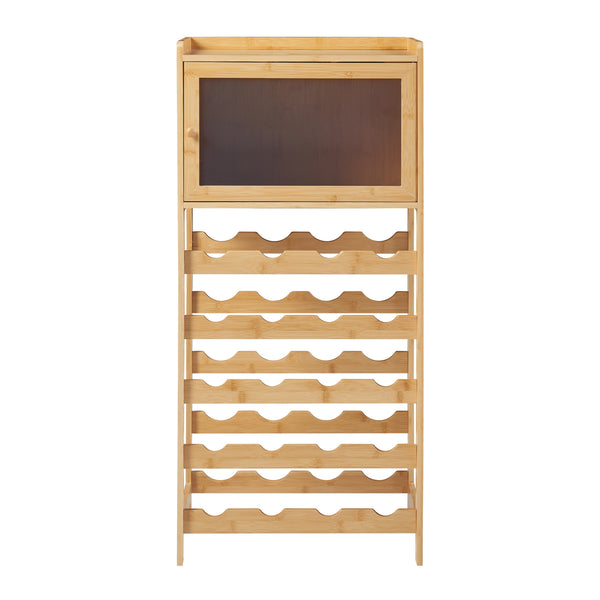 [en.casa] Wijnrek Gjerstad bamboe voor 20 flessen 100x47x28 cm