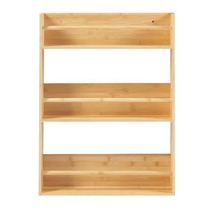 [en.casa] Wandrek Hareid met 3 planken 80x60x12 cm bamboe