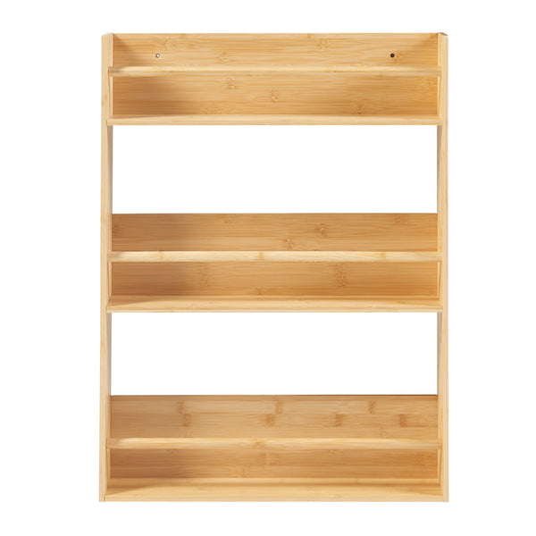 [en.casa] Wandrek Hareid met 3 planken 80x60x12 cm bamboe