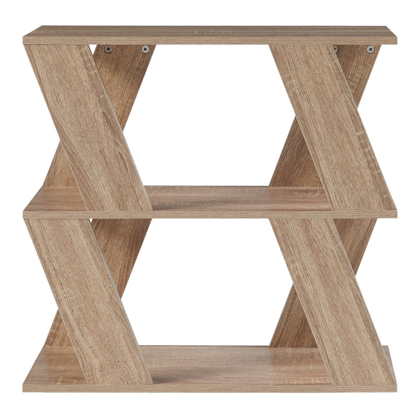 [en.casa] Bijzettafel Nome met 2 planken 60x22x57 cm eikenkleurig