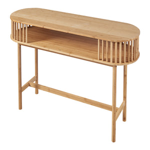 [en.casa] Console tafel Pomarkku ovaal 120x39x85 cm bamboe