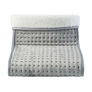 [en.casa] Elektrische voetenwarmer Bari 26x30x30 cm 100W grijs