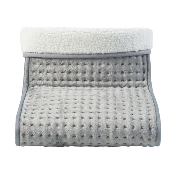 [en.casa] Elektrische voetenwarmer Bari 26x30x30 cm 100W grijs