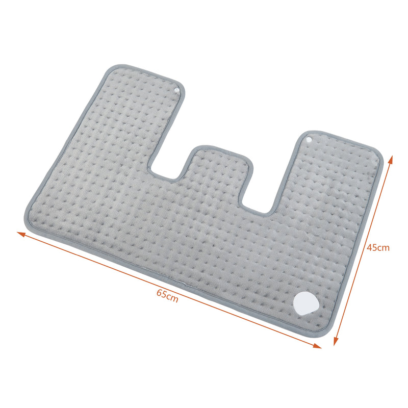 Maatschets [en.casa] Elektrisch warmtekussen Borrello 65x45 cm 100W grijs