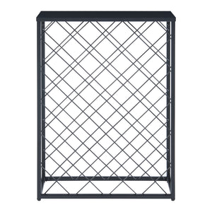 Wijnrek Taivassalo voor 25 flessen 71,5x53x20 cm zwart mat [en.casa]