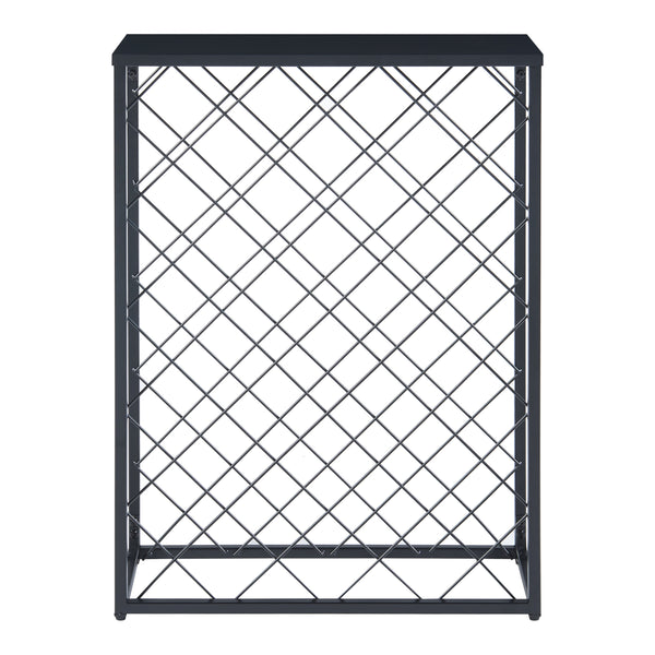 Wijnrek Taivassalo voor 25 flessen 71,5x53x20 cm zwart mat [en.casa]