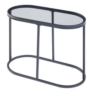 [en.casa] Bijzettafel Luleå 55x27,5x45 cm zwart