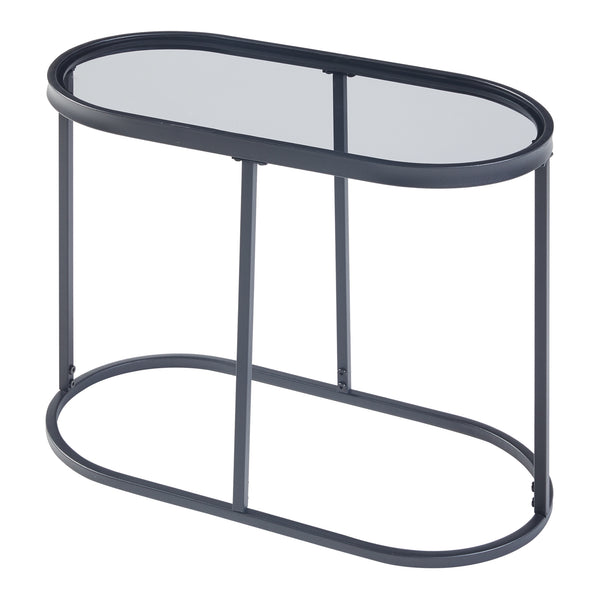 [en.casa] Bijzettafel Luleå 55x27,5x45 cm zwart