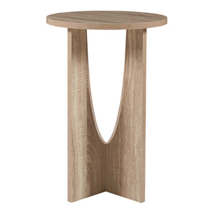 Bijzettafel Rindal rond 56,5xØ38 cm eikenkleurig [en.casa]