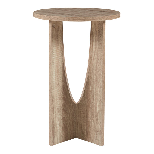 Bijzettafel Rindal rond 56,5xØ38 cm eikenkleurig [en.casa]