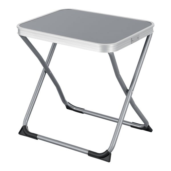 2-in-1 tuinkruk en tuintafel Barete 47x47x37 cm grijs [en.casa]