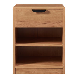 Nachtkast Varkaus 55x43x40 cm mdf eikenkleurig [en.casa]