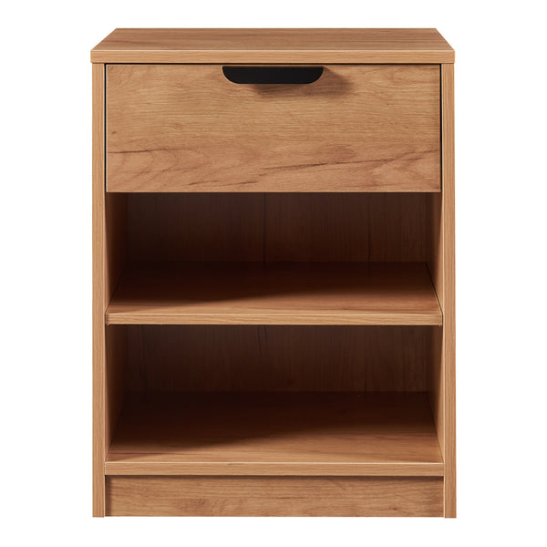 Nachtkast Varkaus 55x43x40 cm mdf eikenkleurig [en.casa]