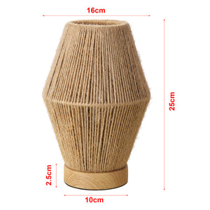 Tafellamp Arundel bureaulamp 25x16x16 cm E27 houtkleurig en naturel lux.pro