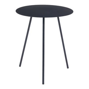 Bijzettafel Sula set van 2 zwart [en.casa]