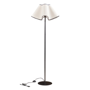 Staande lamp Ashton vloerlamp 153 cm zwart en wit E27 lux.pro