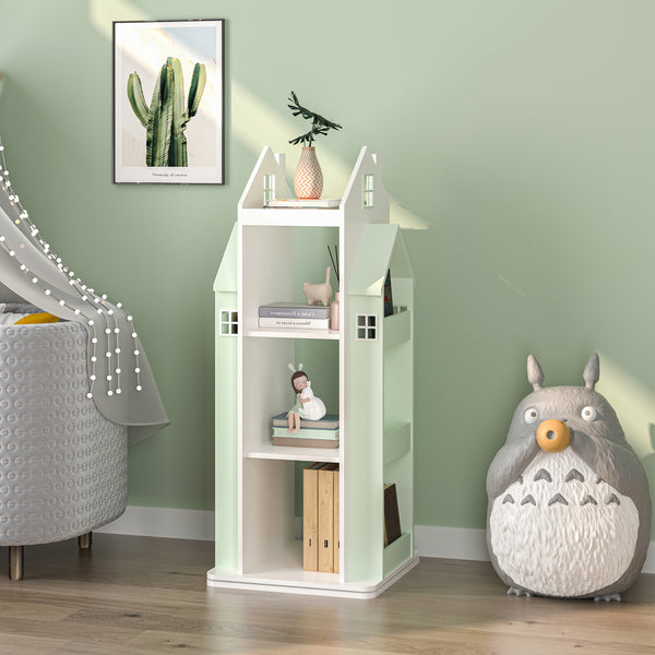 Kinderkast Vipsali 108x40x40 cm mintgroen en wit [en.casa]