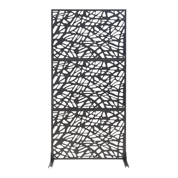 Scheidingswand Poskind zwart 200x100x50 cm casa.pro